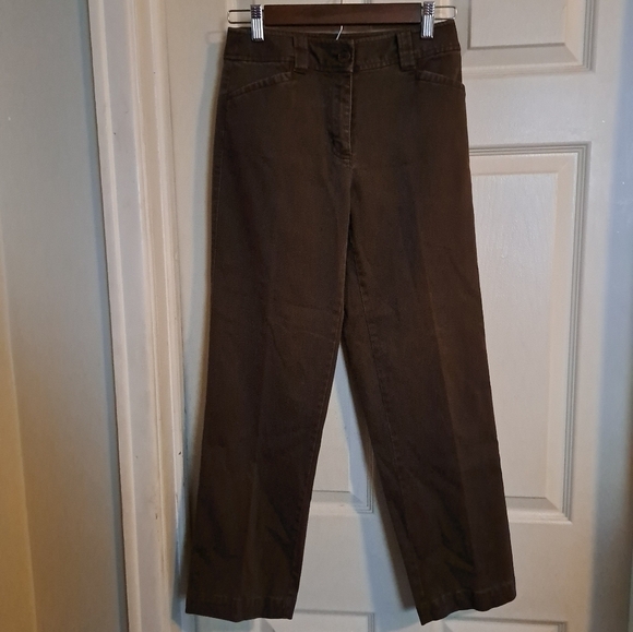 Talbots petites brown pants size 2 stretch - Picture 1 of 6